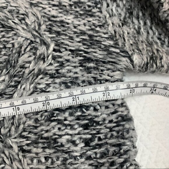BLUENOTES🌸GREY Chunky Knit Cowl Neck Sweater Grey/Black Size S - Picture 9 of 9